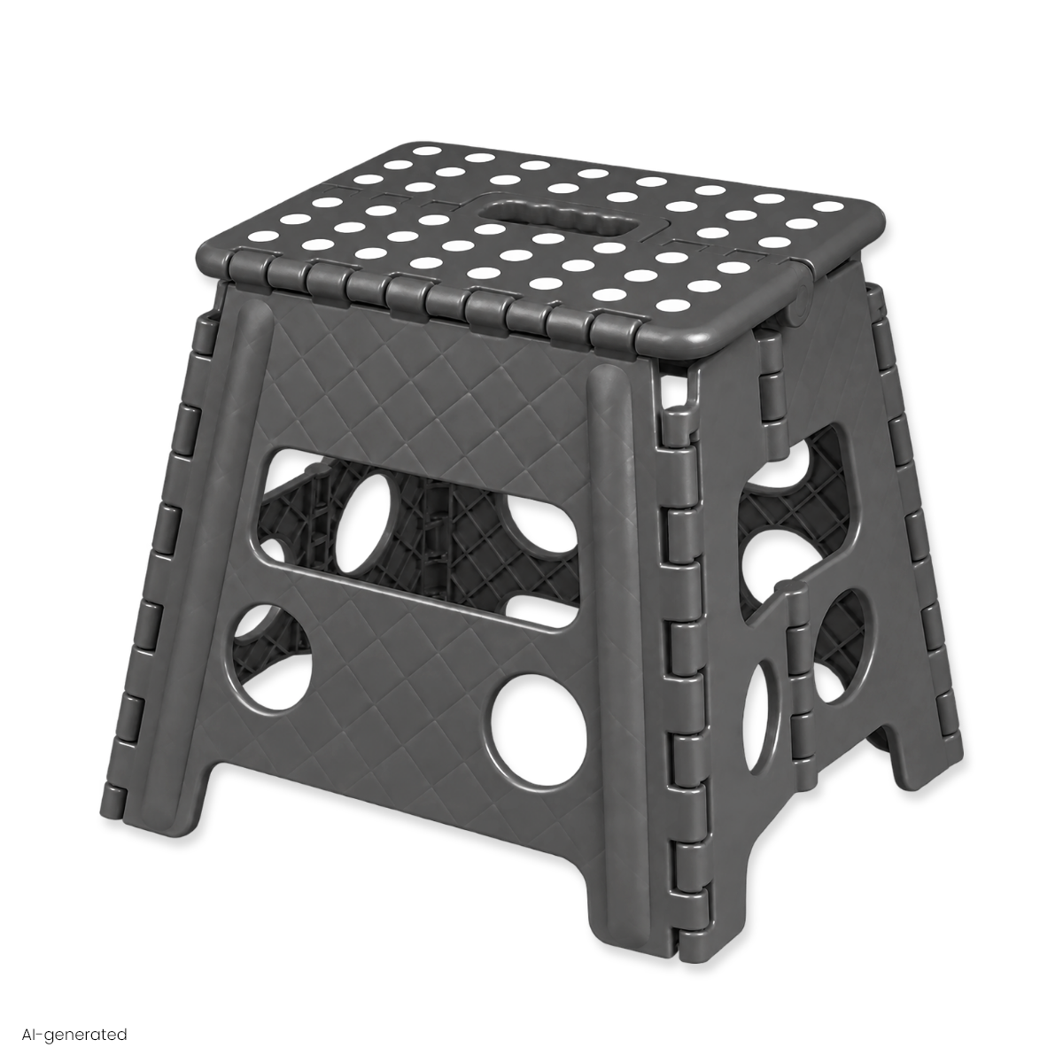 Klappbarer Tritthocker grau