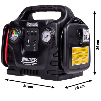 WALTER Auto - Startgerät mit Kompressor