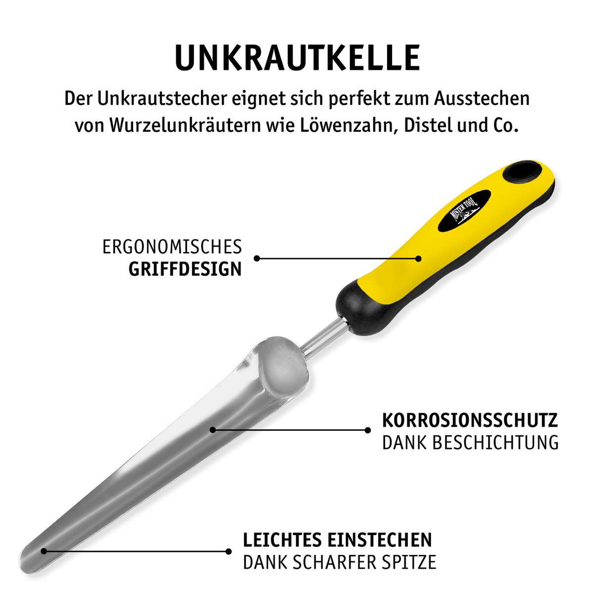 MISTER TOOL Garten-Set 5-tlg. (Gartenschaufeln)